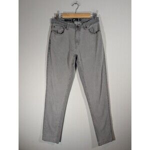 Barbell Apparel Gray Straight Athletic Fit Jeans Mens Sz 32 Stretch Streetwear